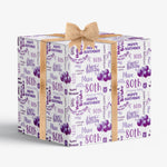 Birthday Personalised Wrapping Paper- Add A Name and Age - Available in different colours
