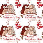 Owls Valentines Personalised Wrapping Paper