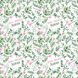 Pink Poppy Personalised Birthday or Mother's Day Wrapping Paper - Large Sheet