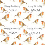 Robin Personalised Birthday Wrapping Paper