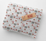 Secret Santa Christmas Personalised Wrapping Paper - Large Sheet