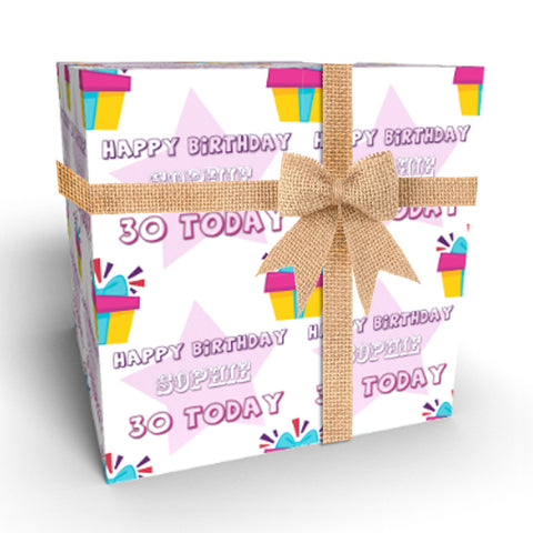 Special Birthday Bunting Personalised Wrapping Paper