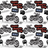 Father's Day Vintage Motorbike Personalised Wrapping Paper