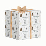 Wedding Day Mr and Mrs/Mr and Mr/Mrs and Mrs Personalised Wrapping Paper