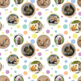 Cute Baby Animals Personalised Birthday Wrapping Paper