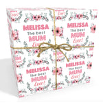 Best Mum Personalised Mother's Day Wrapping Paper