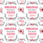 Best Mum Personalised Mother's Day Wrapping Paper