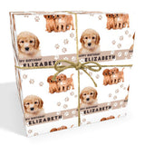 Labradoodle Dog Personalised Birthday Wrapping Paper