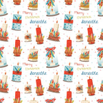 Candle Personalised Christmas Wrapping Paper