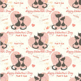 Cats Valentines Day Personalised Wrapping Paper