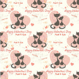 Cats Valentines Day Personalised Wrapping Paper