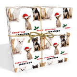 Chihuahua Dog Personalised Christmas Wrapping Paper