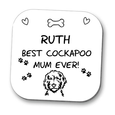 Best Cockapoo Dog Mum Coaster