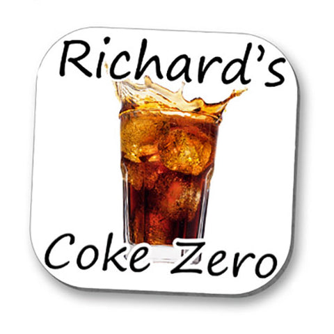 Personalised Coke Zero Drinks Coaster