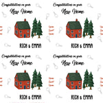 Congratulations New Home Personalised Wrapping Paper