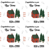 Congratulations New Home Personalised Wrapping Paper
