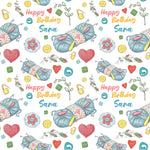 Crochet Personalised Birthday Wrapping Paper