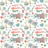 Crochet Happy Stitchmas Personalised Christmas Wrapping Paper