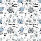 Crochet Cats Personalised Christmas Wrapping Paper