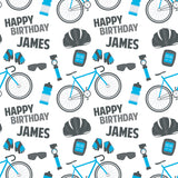 Cycling Personalised Birthday Wrapping Paper