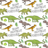 Dinosaurs Personalised Birthday Wrapping Paper