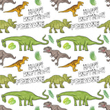 Dinosaurs Personalised Birthday Wrapping Paper