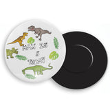 Dinosaur Personalised Birthday Badge, Mirror or Magnet