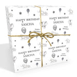 Elephants Personalised Birthday Wrapping Paper