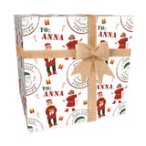 Nice List Elf Christmas Personalised Wrapping Paper