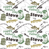 Fishing Father's Day Personalised Wrapping Paper