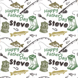Fishing Father's Day Personalised Wrapping Paper