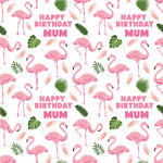 Flamingo Personalised Birthday Wrapping Paper