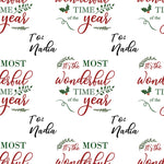 Wonderland Slogan Personalised Christmas Wrapping Paper