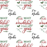 Wonderland Slogan Personalised Christmas Wrapping Paper