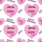 Best Wife Personalised Birthday Wrapping Paper