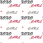Xoxo Valentines Anniversary Personalised Wrapping Paper