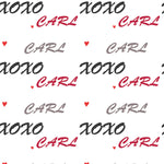 Xoxo Valentines Anniversary Personalised Wrapping Paper