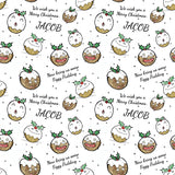 Funny Faces Christmas Pudding Personalised Wrapping Paper