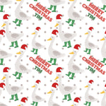 Geese Personalised Christmas Wrapping Paper