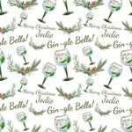 Gin-gle Bells Personalised Christmas Wrapping Paper