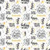 Hand Lettering Birthday Personalised Wrapping Paper