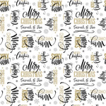 Hand Lettering Christmas Personalised Wrapping Paper