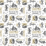 Hand Lettering Christmas Personalised Wrapping Paper