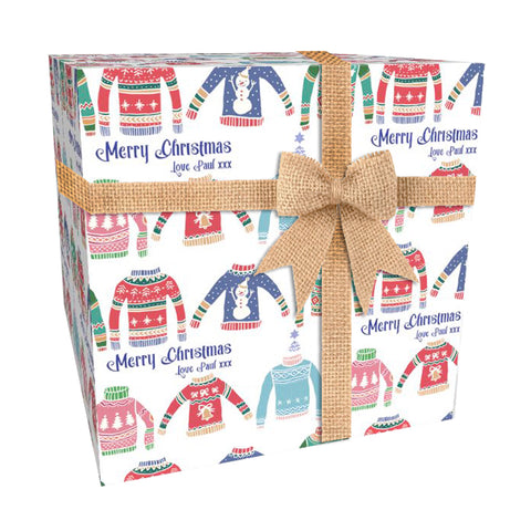 Christmas Jumper Personalised Wrapping Paper