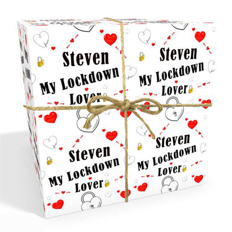 Lockdown Lover Personalised Wrapping Paper