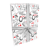 Wedding Day Mr and Mrs/Mr and Mr/Mrs and Mrs Doves Personalised Wrapping Paper