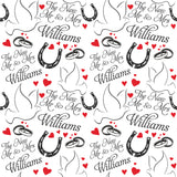 Wedding Day Mr and Mrs/Mr and Mr/Mrs and Mrs Doves Personalised Wrapping Paper