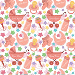 New Baby Pink Personalised Wrapping Paper