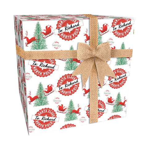 Santa Approved Christmas Personalised Wrapping Paper