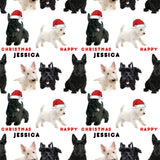 West Highland Terrier/Scottie Dog Personalised Christmas Wrapping Paper